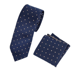 Samli Robert Navy Checked 6PC Suit 1-5