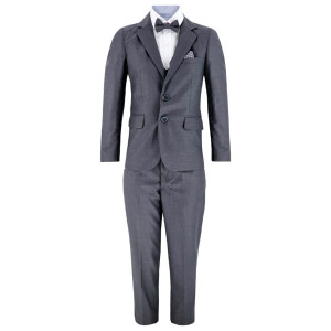 Samli David Charcoal Grey 7PC Suit 11-14