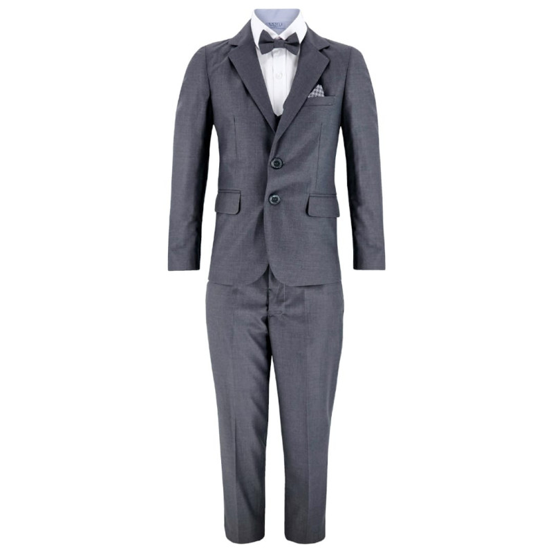 Samli David Charcoal Grey 7PC Suit 11-14