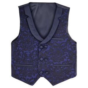 Samli Midnight Blue Paisley 6PC suit 1-5