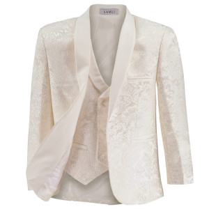Samli Ivory Paisley 6PC suit 11-14