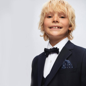 Samli Freddie Blue Polka 7PC Suit Set 11-14