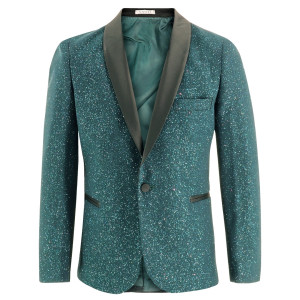 Samli Thomas Green Glitter 5PC Suit 11-14