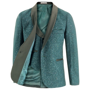Samli Thomas Green Glitter 5PC Suit 11-14