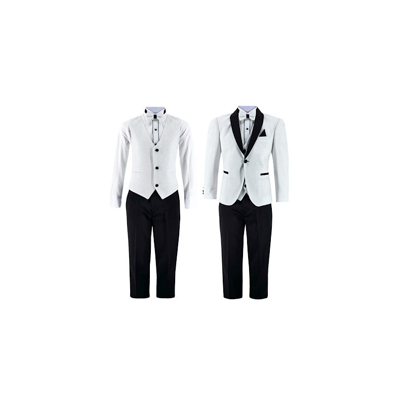 Samli Leo Black/White 5PC Suit Set 11-14