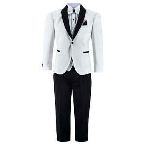 Samli Leo Black/White 5PC Suit Set 11-14