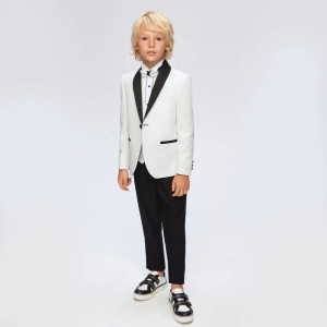 Samli Leo Black/White 5PC Suit Set 11-14