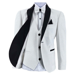 Samli Leo Black/White 5PC Suit Set 11-14