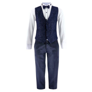 Samli D/Blue Glitter 6PC Suit Ensemble 11-14
