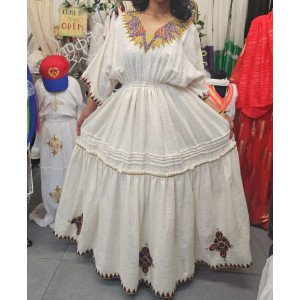Habesha Zuria White Dress