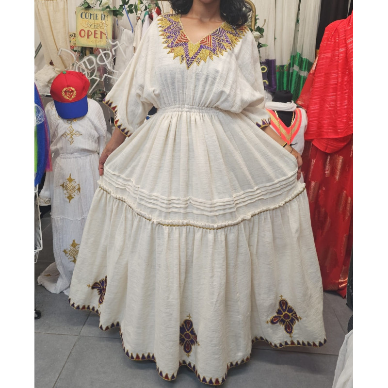 Habesha Zuria White Dress