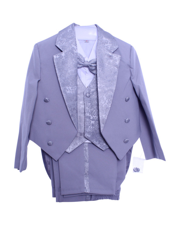 Boys Tuxedo Suit – Grey