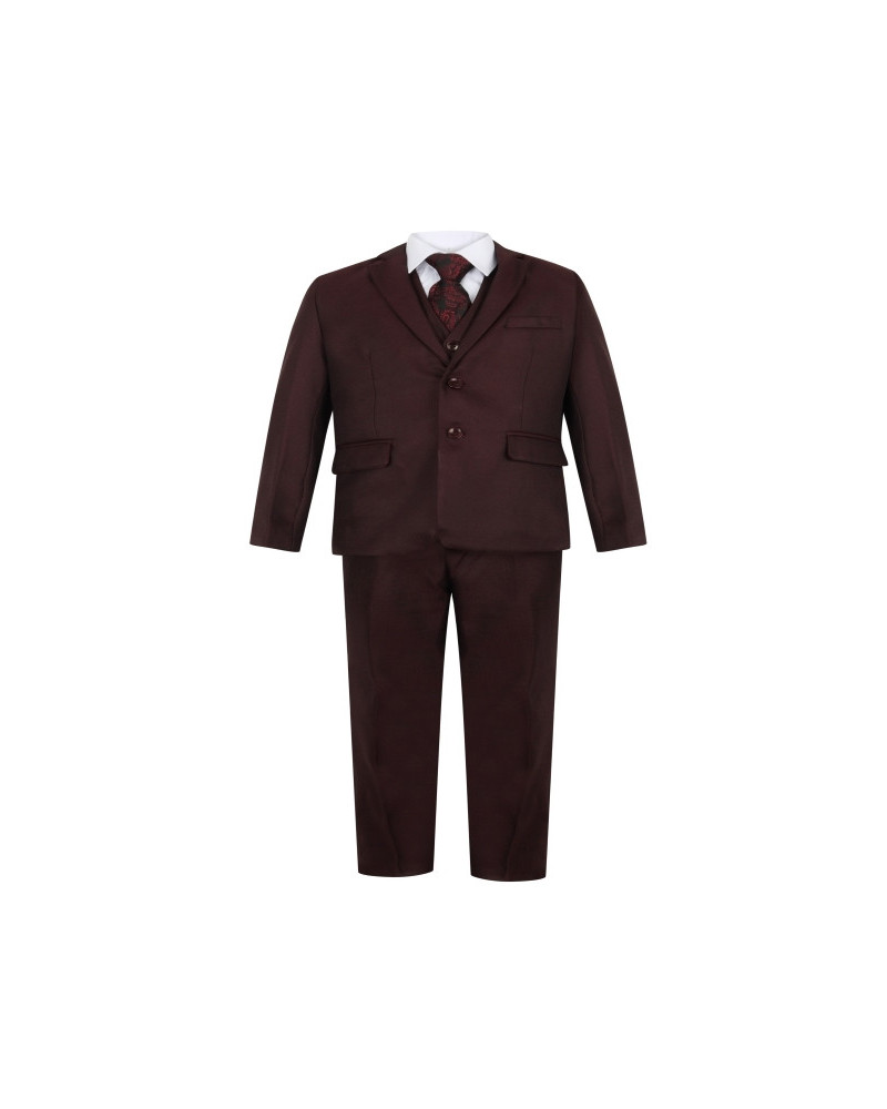 Boys Burgundy Suit 5pc